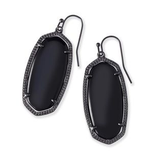 Kendra Scott Black & Slate Elle Earrings